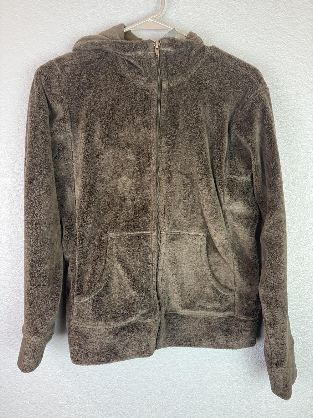 Patagonia Hoodie Womens Medium Brown Los Gatos Fleece Full Zip Hooded Jacket